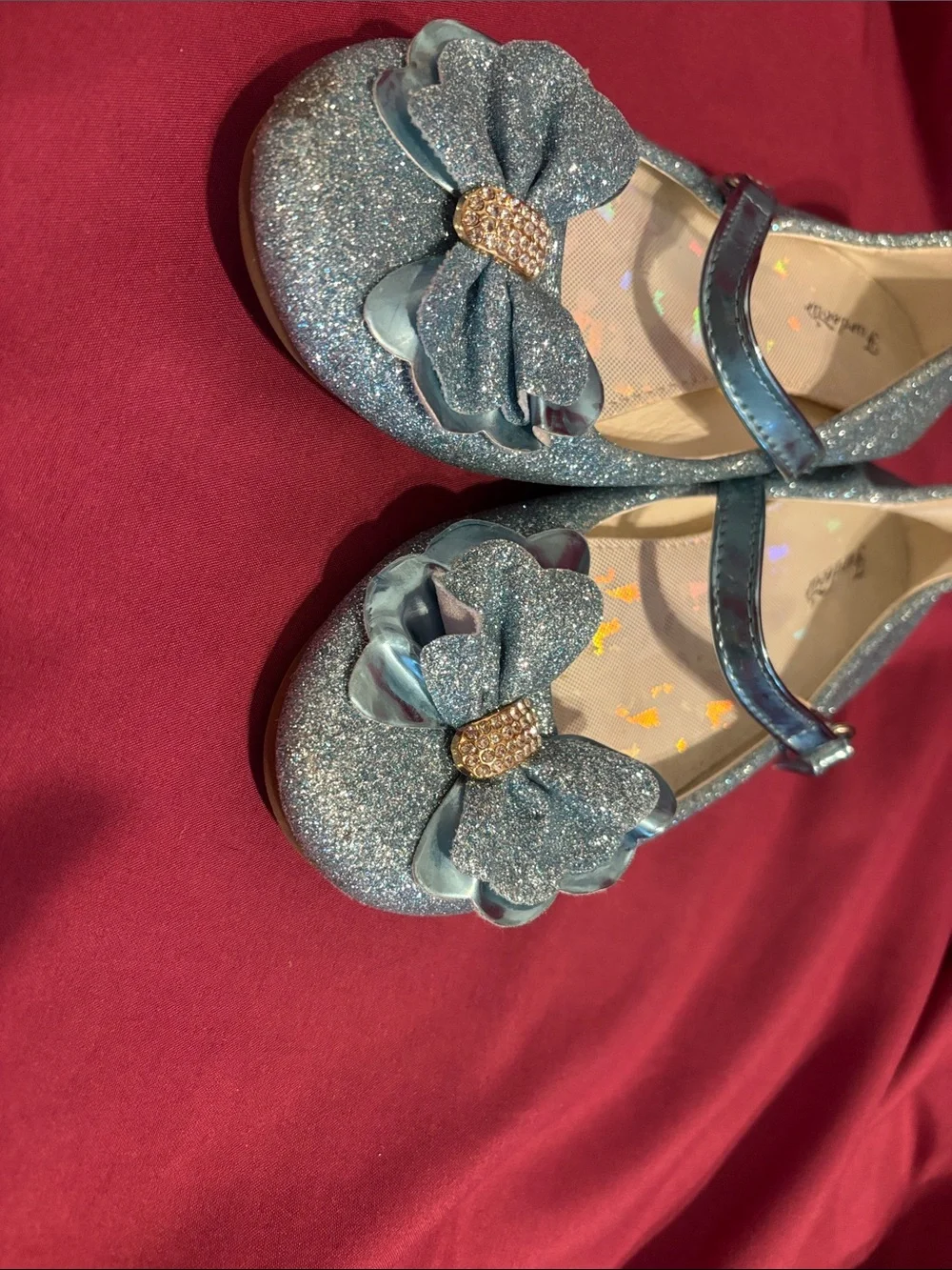 Sparkle Bow Mary Jane Girls Costume Shoes